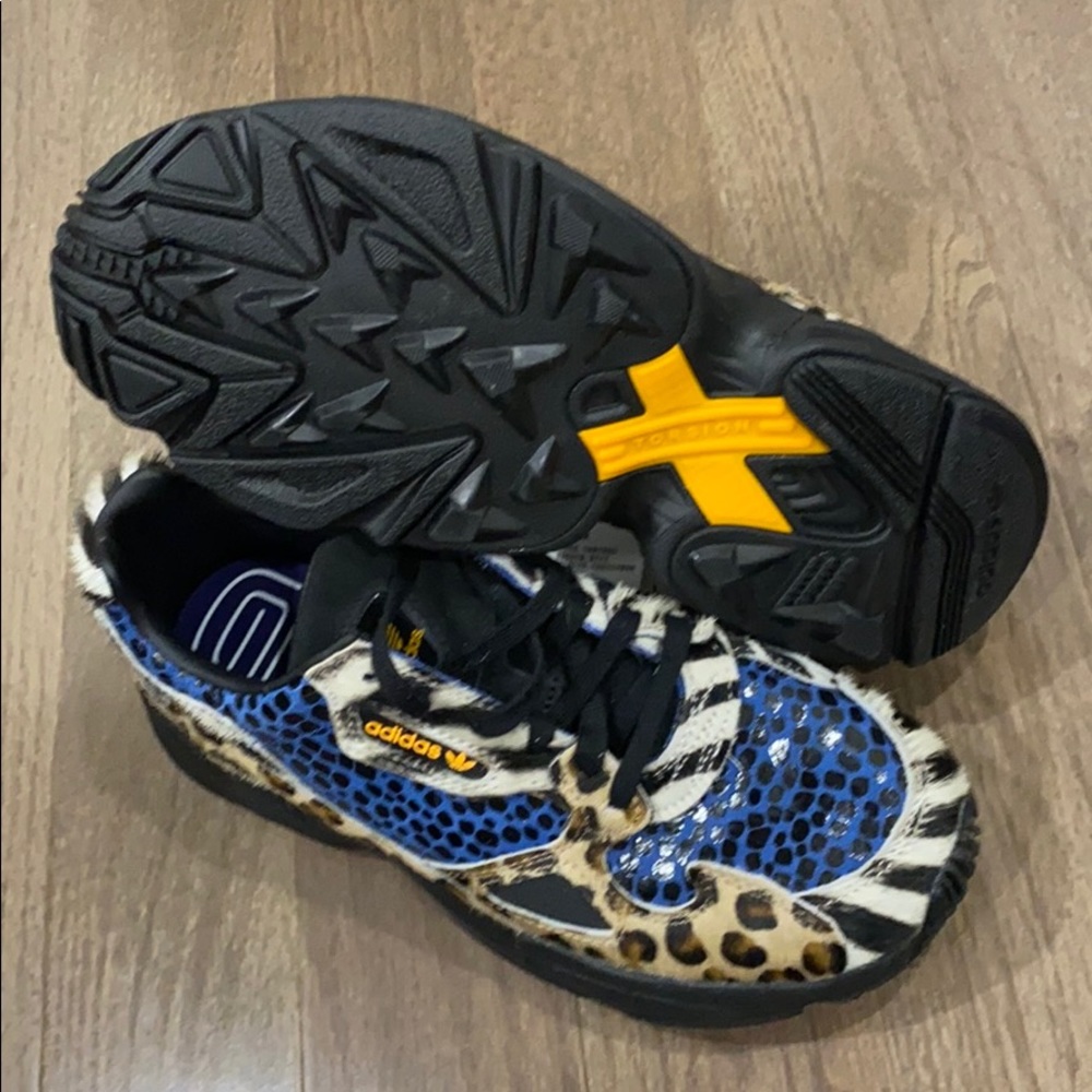 Adidas Women's Falcon Mixed Media Lace-Up Sneakers - Picture 7 of 8